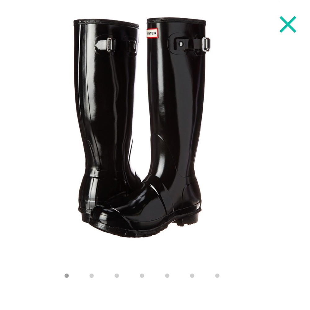 Regular tall black Hunter Rain Boots